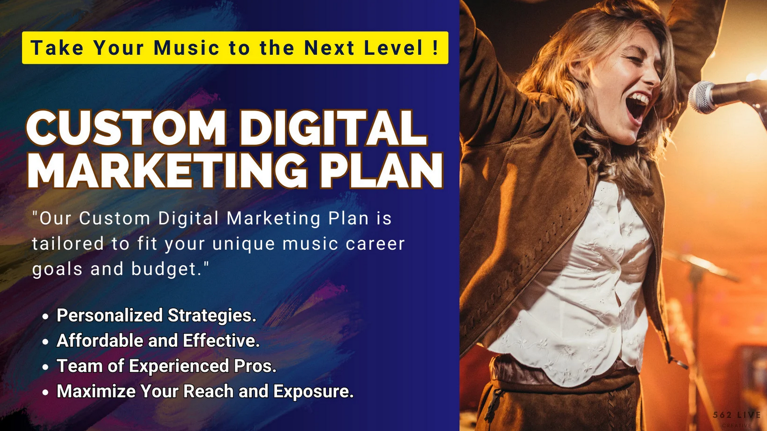 Custom Digital Marketing for Artist